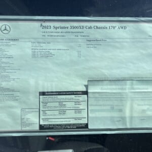 Cab Chassis – various model years <1,000 miles